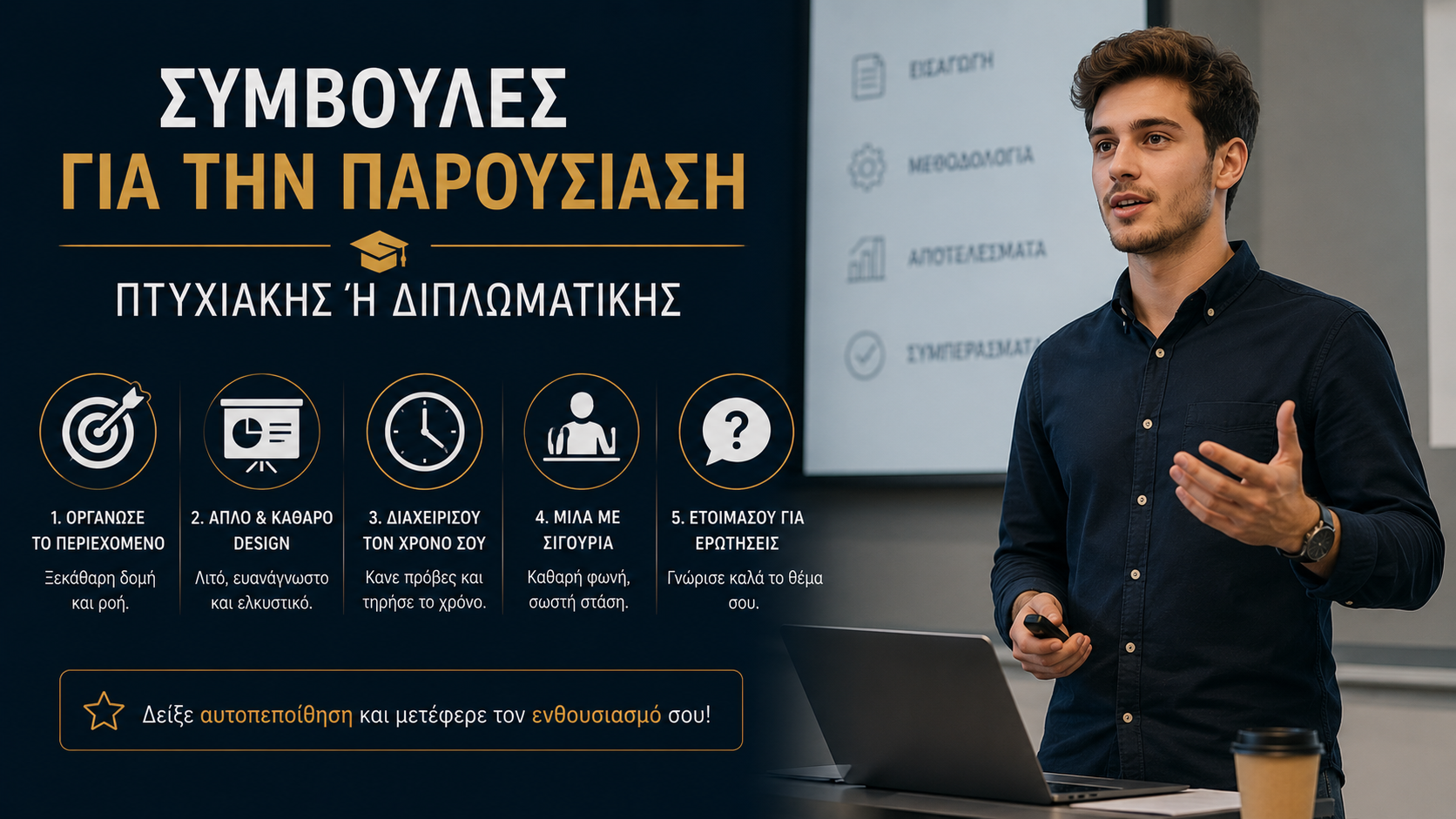 Συμβουλές για την παρουσίαση πτυχιακής ή διπλωματικής